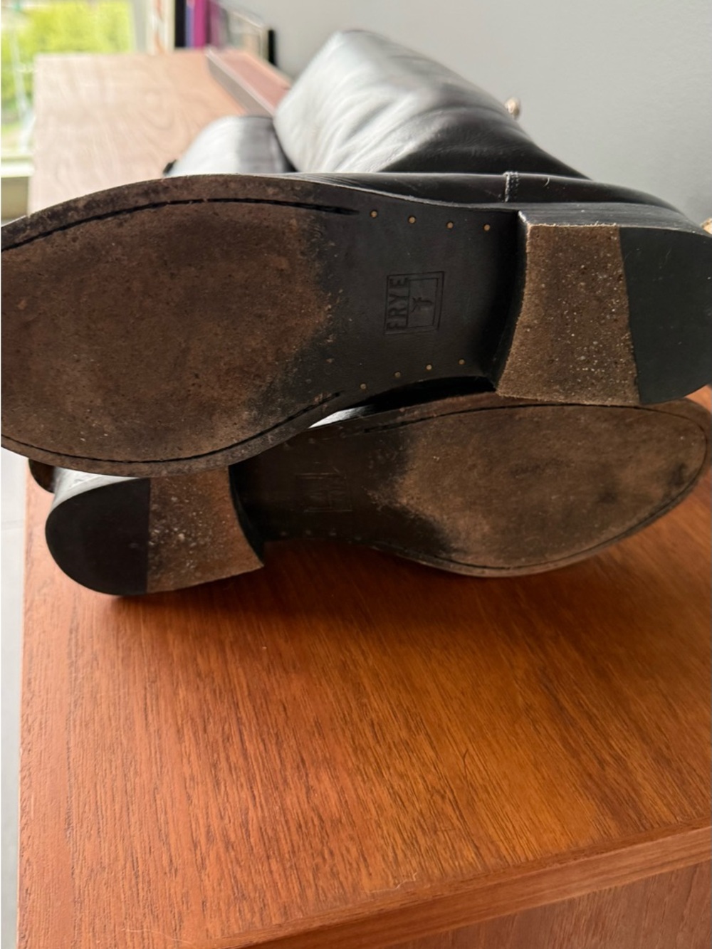 Frye Cognac Leather Tall Boots - Picture 8 of 9